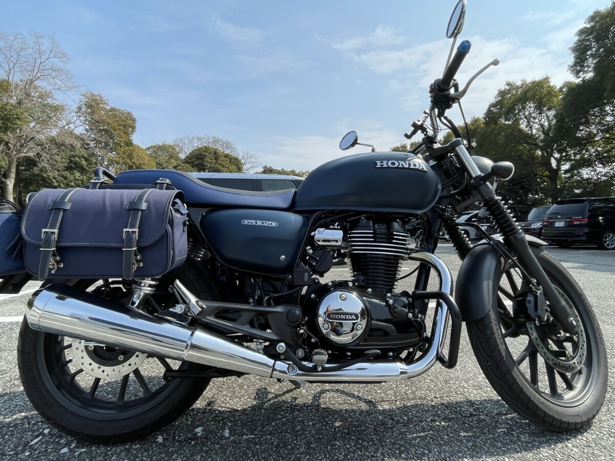 GB350・デイトナ・サイドバッグ